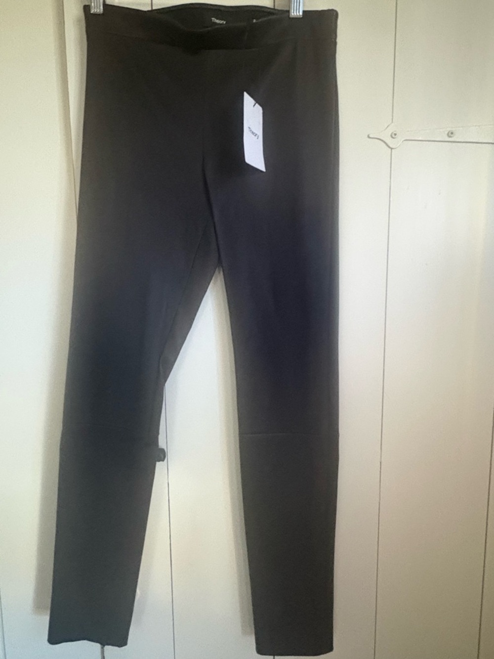 Theory Adbelle L2 Dark Redwood Leather Pants